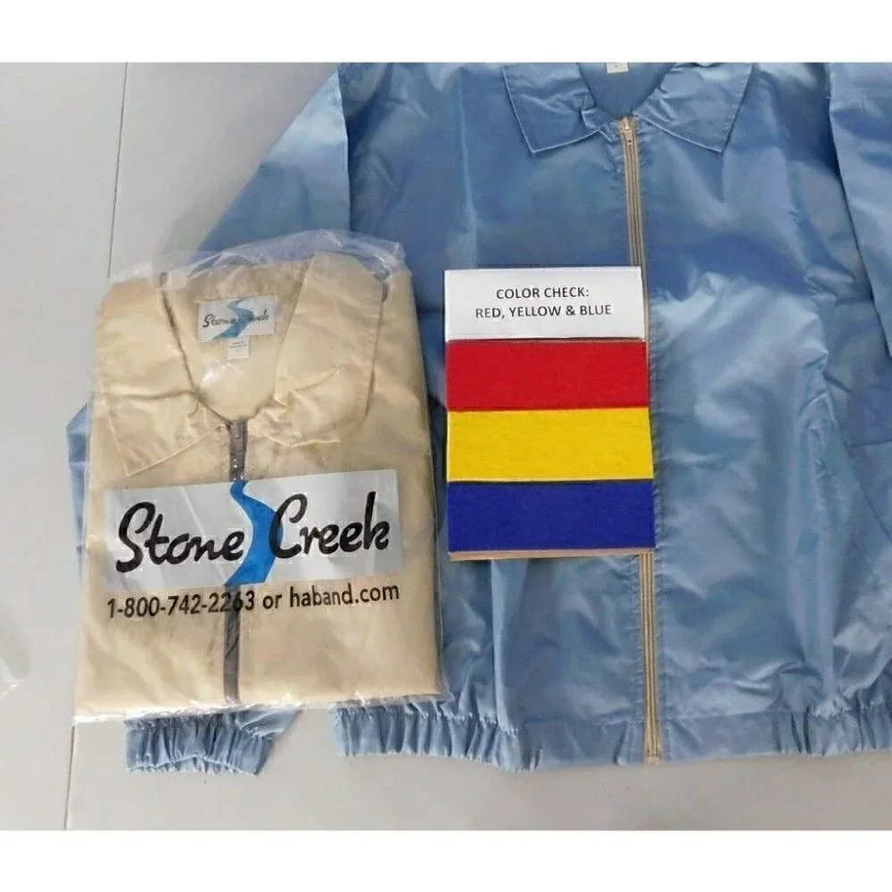 STONE CREEK LIGHTWEIGHT ZIP UP MEN'S JACKETS, SET OF TWO, SIZE LARGE, NEVER WORN